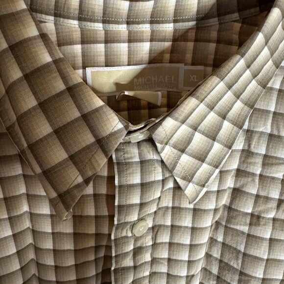 Michael Kors Long Sleeve Button Down Shirt Plaid‎ Size Mens XL - Picture 4 of 4
